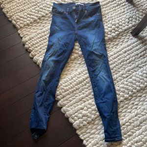 Loft denim.  Dark wash.  Size 25 petite